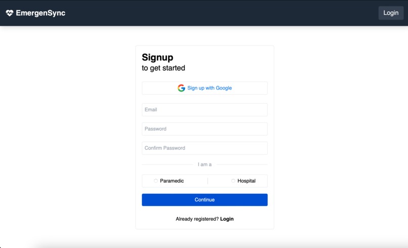 EmergenSync – screenshot 2