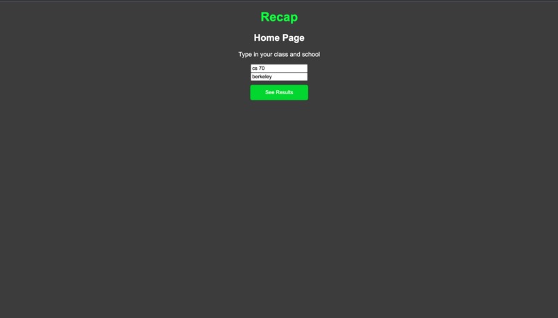 Recap – screenshot 2