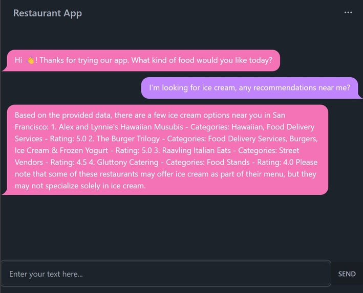 Food finder – screenshot 1