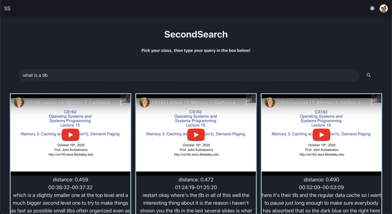 SecondSearch – screenshot 1