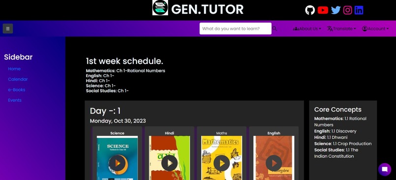 Gen.Tutor – screenshot 1