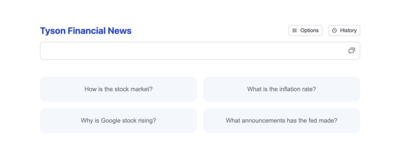 Tyson Finance Aggregator – screenshot 1
