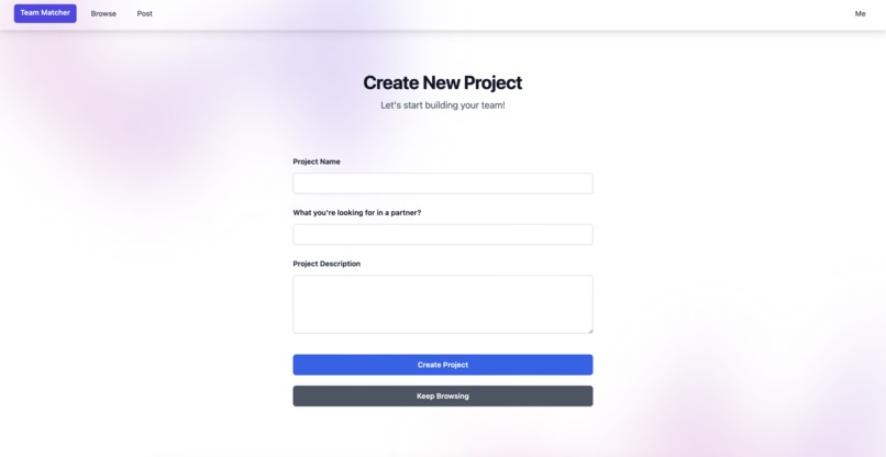 TeamMatcher – screenshot 2