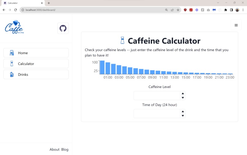 Caffe-in-me – screenshot 1
