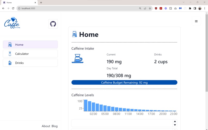 Caffe-in-me – screenshot 2