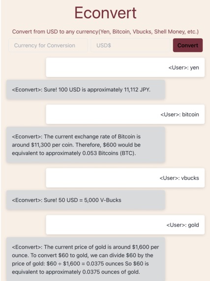 Econvert – screenshot 1