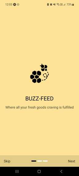 Buzz-Feed: Organic Food Ordering Application – screenshot 1