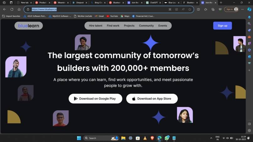 Bluelearn – screenshot 1