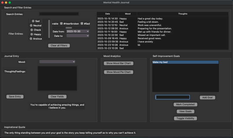 Mental Health Journal  – screenshot 1
