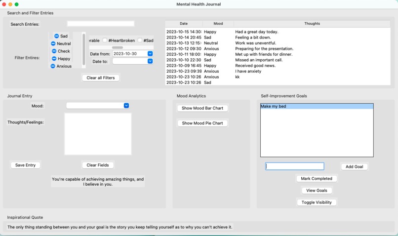 Mental Health Journal  – screenshot 2