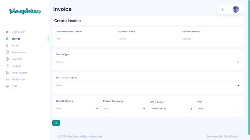 Meepleton - A realtime Dashboard – screenshot 1