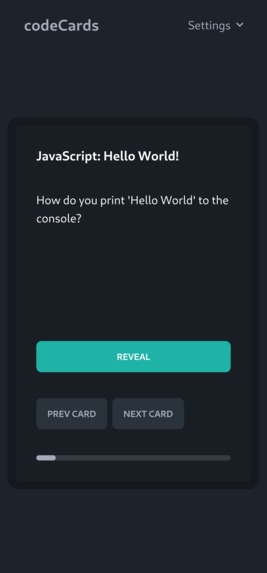 codeCards – screenshot 2