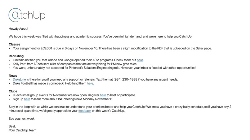 CatchUp – screenshot 2