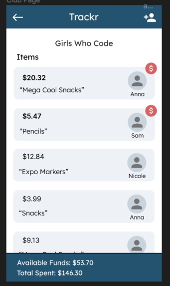 Trackr – screenshot 2