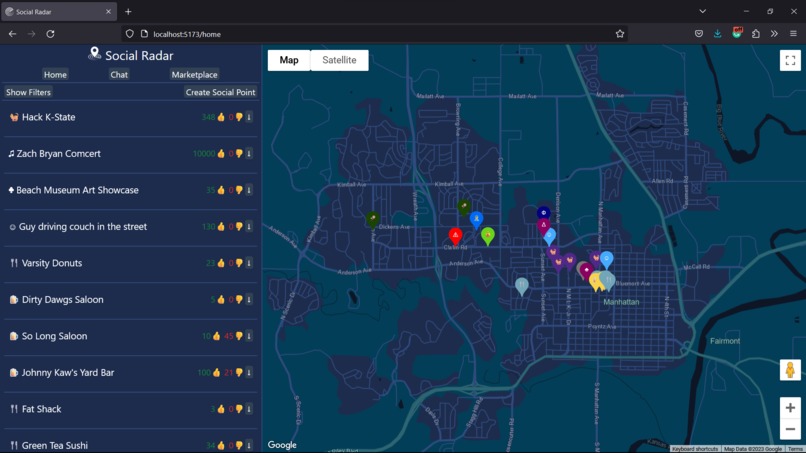 SocialRadar – screenshot 2