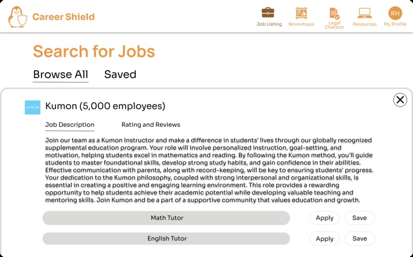 CareerShield – screenshot 3