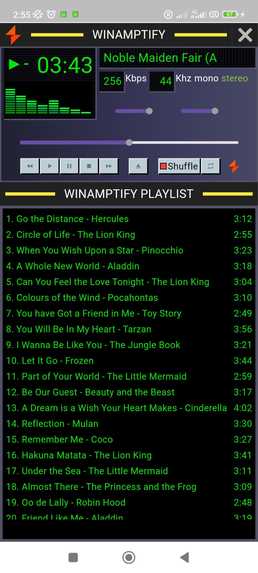 WinampTify – screenshot 2