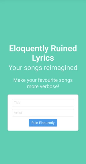 Eloquently Ruined Lyrics – screenshot 2