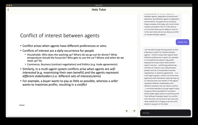 HoloTutor – screenshot 1