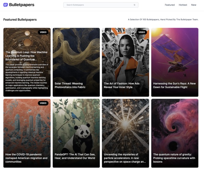 Bulletpapers.ai – screenshot 1