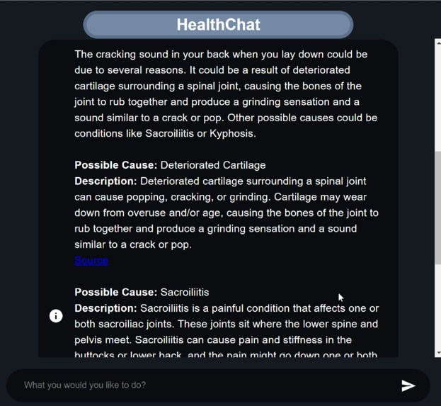 HealthChat – screenshot 3