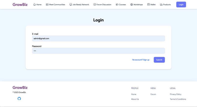 GrowBiz – screenshot 2