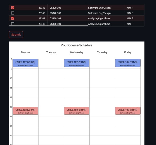 CourseWise – screenshot 2