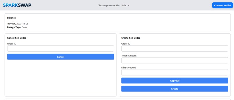 SparkSwap – screenshot 2