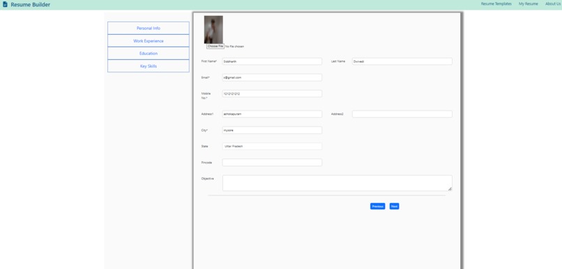 Resume Builder – screenshot 2