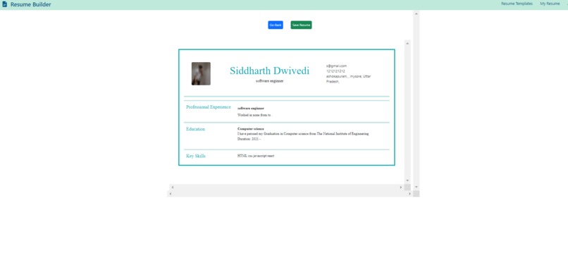 Resume Builder – screenshot 1