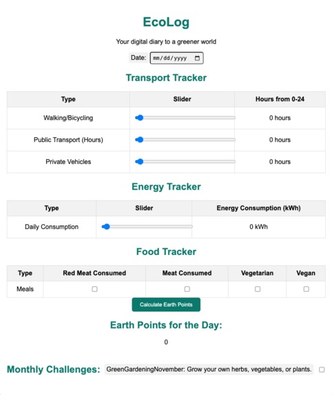 EcoLog – screenshot 1