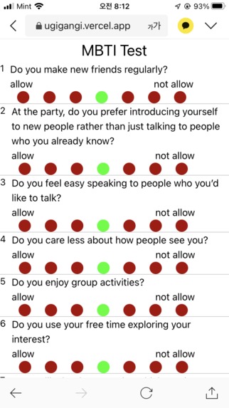 YouTube Algorithm Recommendation Webpage for MBTI – screenshot 2