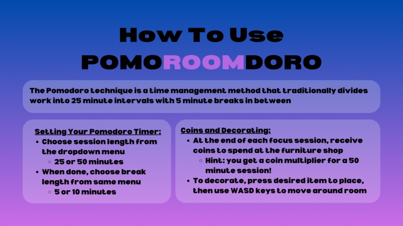 PomoROOMdoro – screenshot 3