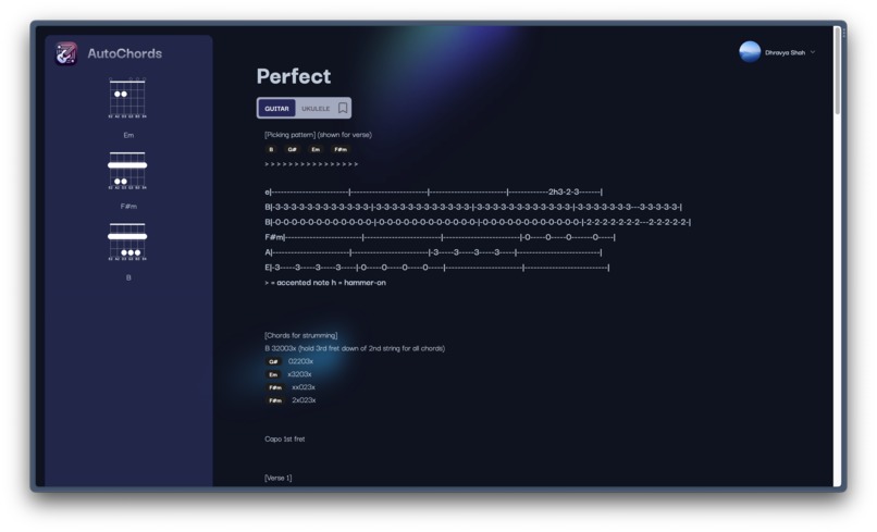 Autochords – screenshot 2
