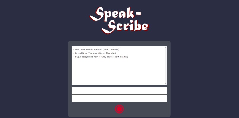 Speak-Scribe – screenshot 1