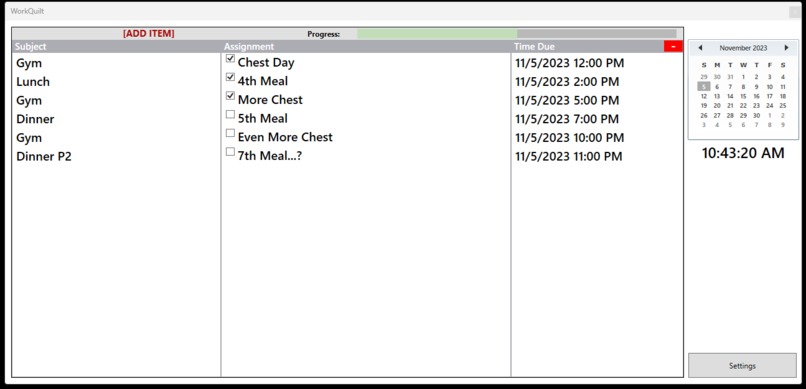 WorkQuilt – screenshot 3