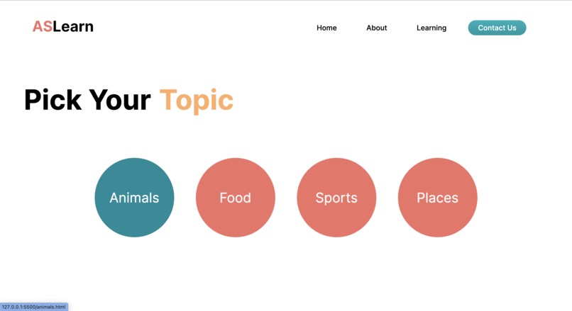 ASLearn – screenshot 3