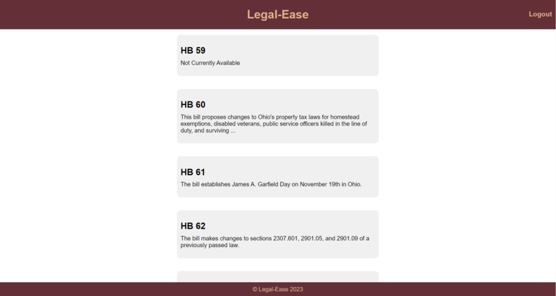 Legal-Ease – screenshot 2