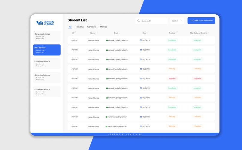 AdmitWise – screenshot 1