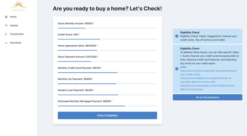 HomeFit – screenshot 1