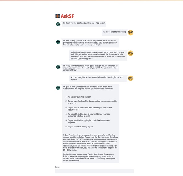 AskSF – screenshot 1