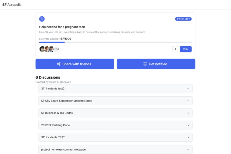 SF Acropolis - Your voice heard, Mayor to Answer – screenshot 3