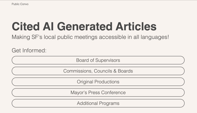 PublicConvo – screenshot 1