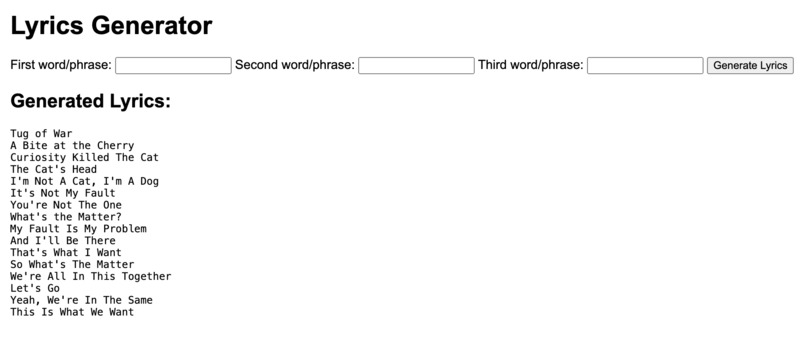 LyricMuse – screenshot 2