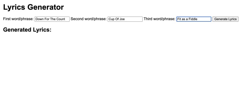 LyricMuse – screenshot 1