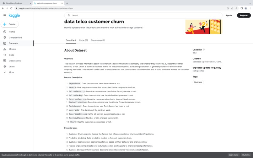 Telco Churn Calculator – screenshot 1