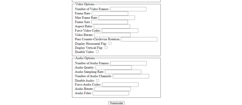 File Conversion WebUI – screenshot 1