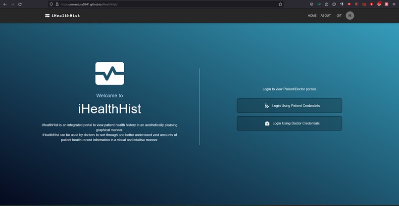 iHealthHist – screenshot 2