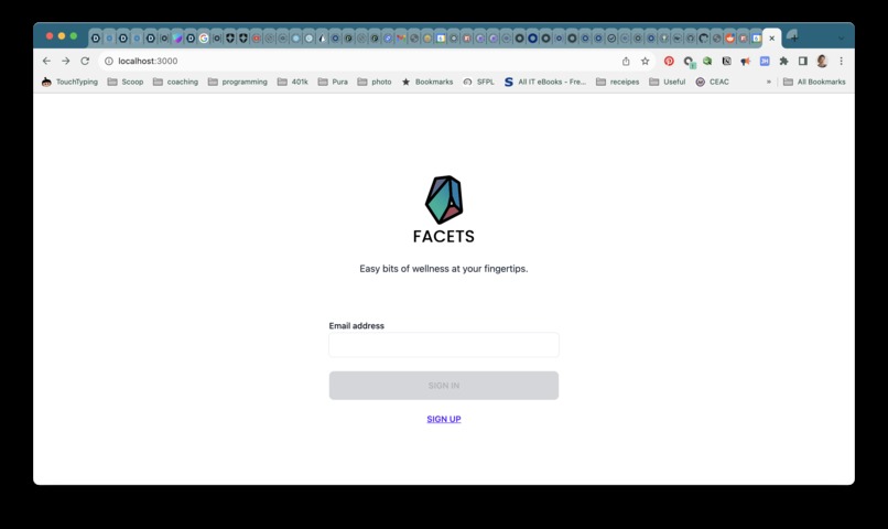 Facets Wellness App – screenshot 1