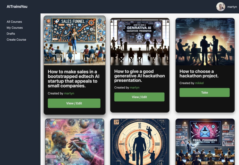 AITrainsYou.com – screenshot 2